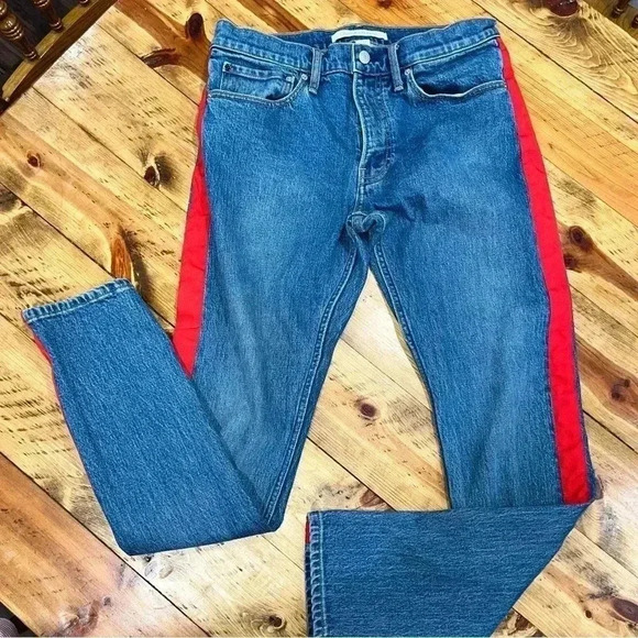 Calvin Klein Mens Side Stripe / Tuxedo Stripe Jeans. - Picture 3 of 11